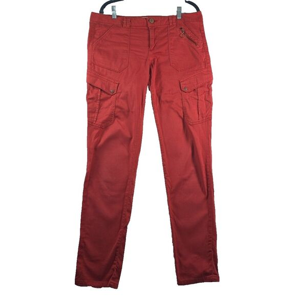 Jolt Cargo Pants Junior Size 11 Zipper and Snap Pockets Cotton Stretch Slim Fit - Picture 1 of 9